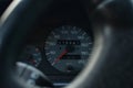 A speedometer and temperature sensor Royalty Free Stock Photo