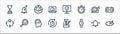 speedometer and time line icons. linear set. quality vector line set such as sundial, watch, stopwatch, day and night, slow,