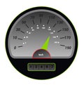 Speedometer vector car speed dashboard panel and speed-up power measurement design illustration set of speed-limit Royalty Free Stock Photo