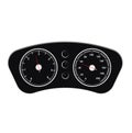 Speedometer vector car speed dashboard panel and speed-up power measurement design illustration set of speed-limit Royalty Free Stock Photo