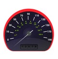 Speedometer vector car speed dashboard panel and speed-up power measurement design illustration set of speed-limit Royalty Free Stock Photo