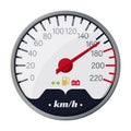 Speedometer vector icon.Cartoon vector icon isolated on white background speedometer . Royalty Free Stock Photo