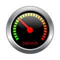 Speedometer vector icon. Royalty Free Stock Photo