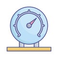 Speedometer Vector Icon which can easily modify or edit Royalty Free Stock Photo