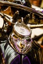 Speedometer on Vintage Motorcycle Royalty Free Stock Photo