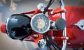 Speedometer of a vintage motorcycle Royalty Free Stock Photo