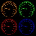 Speedometers Royalty Free Stock Photo