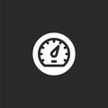 speedometers icon. Filled speedometers icon for website design and mobile, app development. speedometers icon from filled