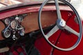 speedster classic car interior Royalty Free Stock Photo