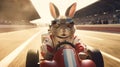 Speedster Hare: The Racing Legend Generative AI