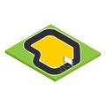 Speedway isometric 3d icon