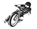 Speedway motorcycle vector illustartion. Bike illustration. Abstract biker. Motocross