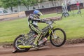 Speedway rider Royalty Free Stock Photo