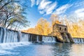 Speedwell dam waterfall Royalty Free Stock Photo