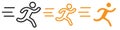 Speedy Running Speed Icon for Athletics and Fitness Graphics Perfect for Representing Running and Speed Training