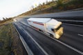 Speedy truck driving Royalty Free Stock Photo