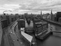 The Speicherstadt in Hamburg. Warehouses that are World Heritage. Connected by 8 bridges. Landmark and touristic