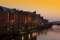 Speicherstadt sunset