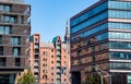 Speicherstadt warehouse district. Hafencity quarter in Hamburg.