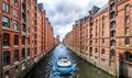 Speicherstadt warehouse district in Hamburg, Germany