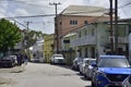 People in the main street in Speightstown, one of major town located on the west coast