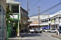 People in the main street in Speightstown, one of major town located on the west coast