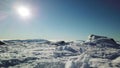 Speikkogel-A close up view on snow capped slopes in the region of Speikkogel in Austrian Alps. The whole are is covered with snow