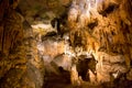 Speleothem formations in Luray Caverns, Virginia Royalty Free Stock Photo