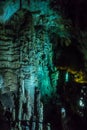 Speleothems in solutional karst cave. Emine-Bair-Khosar