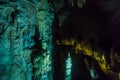 Speleothems in solutional karst cave. Emine-Bair-Khosar