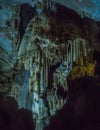 Speleothems in solutional karst cave. Emine-Bair-Khosar