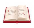 Spell book - creative, modern cartoon style object Royalty Free Stock Photo