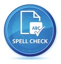 Spell check document midnight blue prime round button Royalty Free Stock Photo