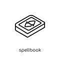 Spellbook icon. Trendy modern flat linear vector Spellbook icon