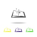 spellbook multicolored icon. Element of popular magic icon. Signs and symbols icon can be used for web, logo, mobile app, UI, UX