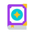 Spellbook vector, Magic related flat style icon Royalty Free Stock Photo