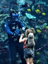 Girl and Diver High Five Royalty Free Stock Photo