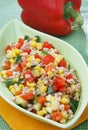 Spelled salad with vegetables Royalty Free Stock Photo