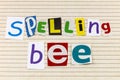 Spelling bee learning school competition contest education language