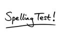 Spelling Test Royalty Free Stock Photo