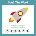 Spelling Word Scramble Game Template Rocket.