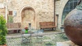 Traditional italian medieval alley and buildings in the historic center of beautiful town of Spello, in Umbria Region, Italy Royalty Free Stock Photo