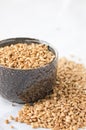 Spelt grains in a bowl Royalty Free Stock Photo