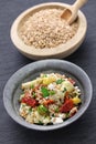 Spelt salad, insalata di farro, italian cuisine Royalty Free Stock Photo