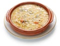 Spelt soup, farro soup, italian cuisine Royalty Free Stock Photo