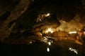Spelunking at Sagada limestone caves, philippines Royalty Free Stock Photo