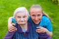 Spending time outdoor with caregiver