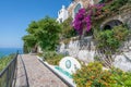 Summer view in Sperlonga, Latina Province, Lazio, central Italy. Royalty Free Stock Photo