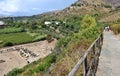 Sperlonga - Scorcio dei ruderi della Villa di Tiberio dal Sentiero di Ulisse