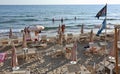 Sperlonga - Scorcio del Lido La Nave sulla Spiaggia di Ponente